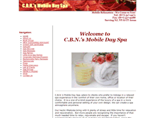 Tablet Screenshot of cbnsmobiledayspa.com